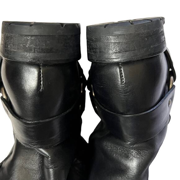 Madewell Harness Biker Boots in Black Leather Size 5.5 - Picture 8 of 11